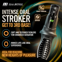 3RD Base Vibrating Rotating Masturbator