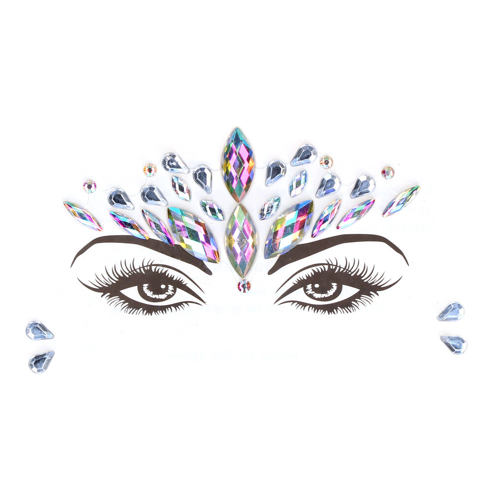 The Le Desir Dazzling Crowned Face Bling Sticker from Forbidden Passion