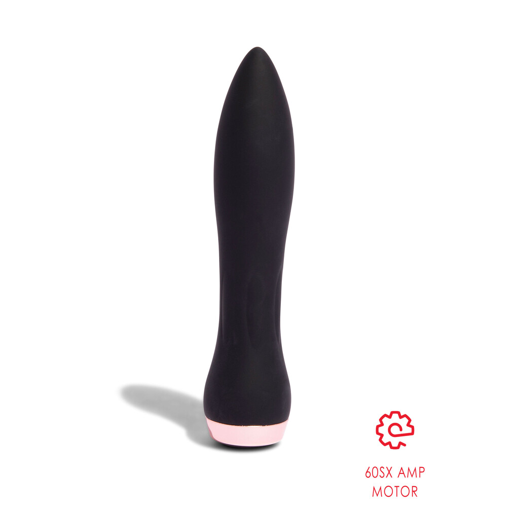The Nu Sensuelle Silicone 60SX AMP Bullet Black from Forbidden Passion