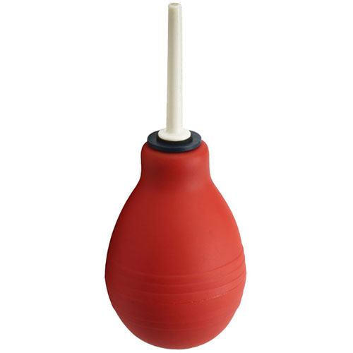 The Clean Stream Red Enema Bulb from Forbidden Passion