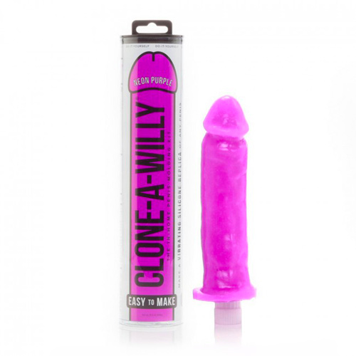 The Clone A Willy Neon Purple Silicone Vibrator from Forbidden Passion