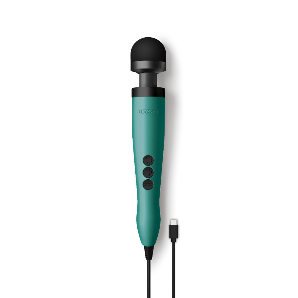 The Doxy Wand 3 Turquoise USB Powered from Forbidden Passion