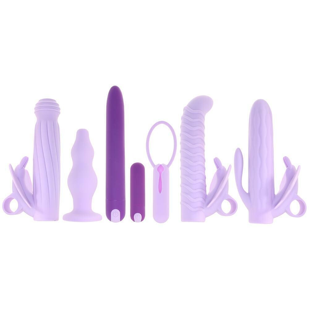 The Evolved Lilac Desires Silicone Rechargeable Butterfly Kit from Forbidden Passion