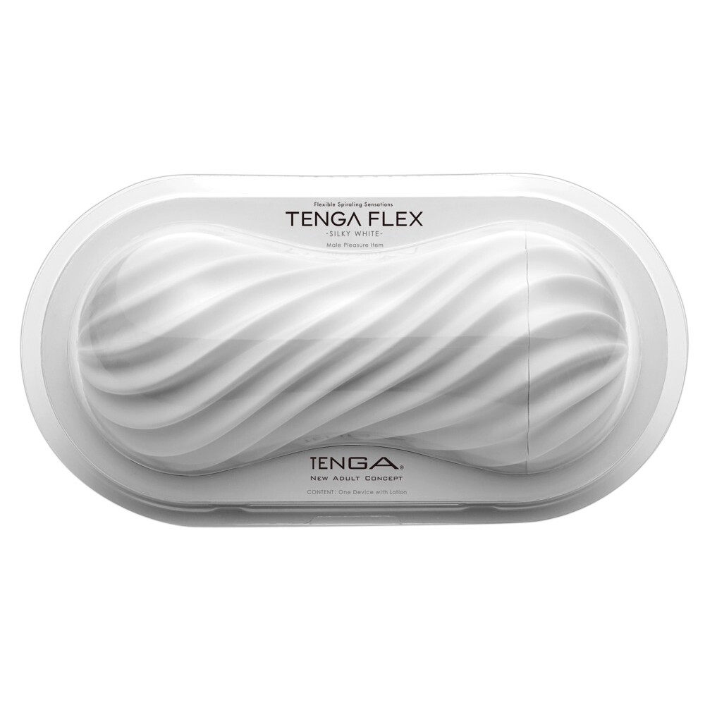 The Tenga Flex Silky White Masturbator from Forbidden Passion