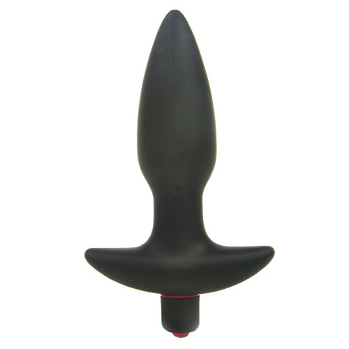 The Silicone Butt Plug With Vibrating Bullet from Forbidden Passion