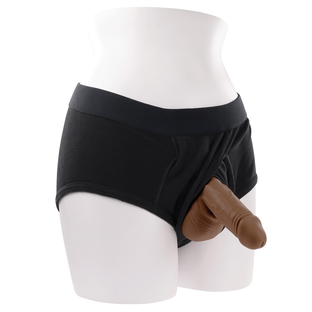 The Gender X Stand to Pee Silicone Dark Flesh from Forbidden Passion