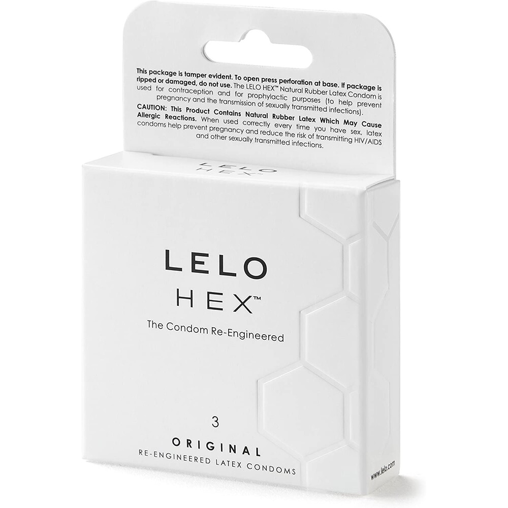 The Lelo Hex Original Condoms 3 Pack from Forbidden Passion
