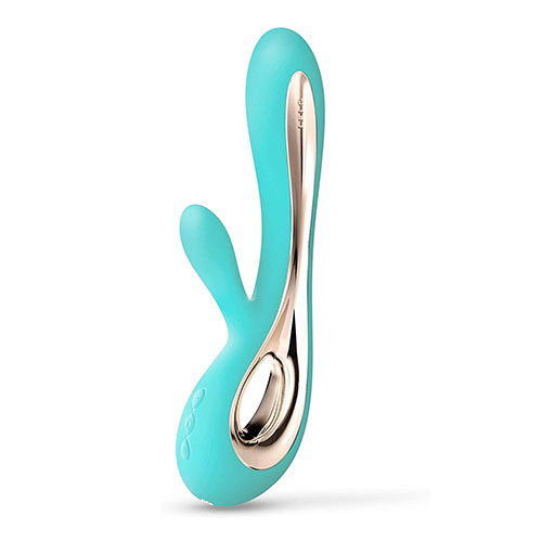 The Lelo Soraya 2 Dual Rabbit Vibrator Aqua from Forbidden Passion
