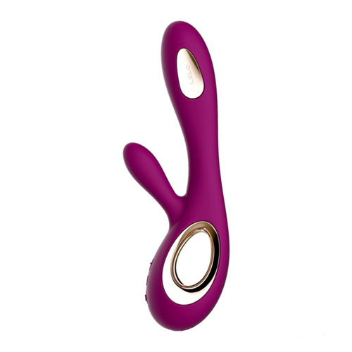 The Lelo Soraya Wave Rose Dual Waterproof Rechargeable Vibrator from Forbidden Passion