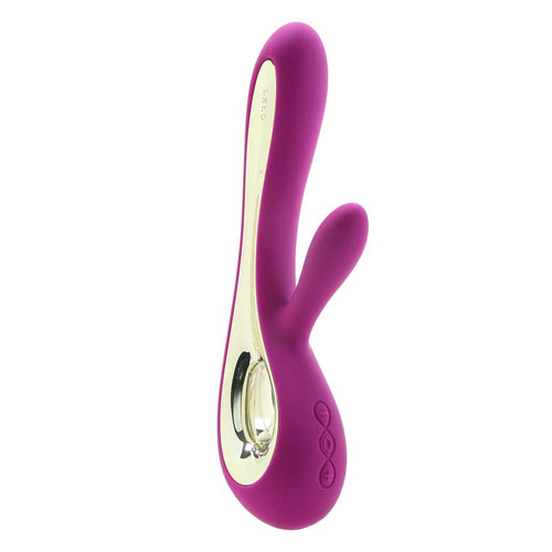 The Lelo Soraya 2 Dual Rabbit Vibrator Deep Rose from Forbidden Passion