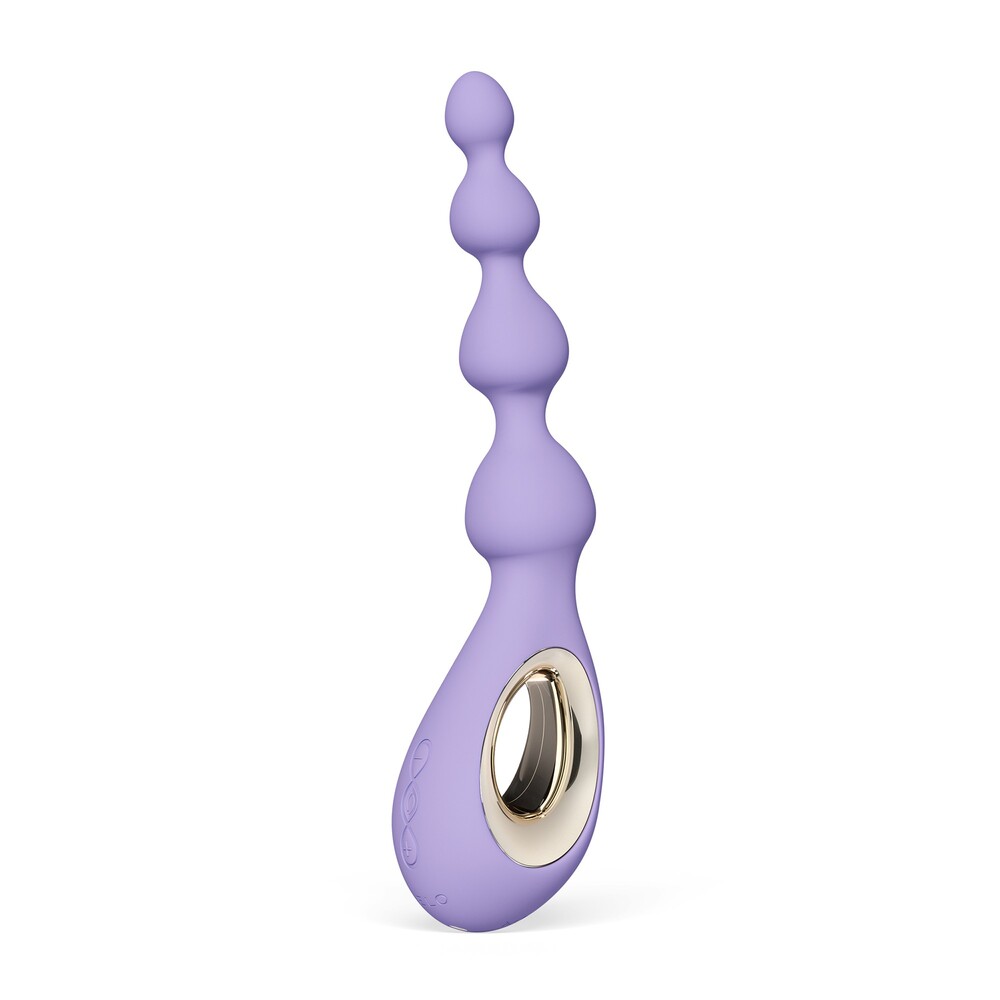 The Lelo Soraya Anal Beads Massager Violet Dusk from Forbidden Passion
