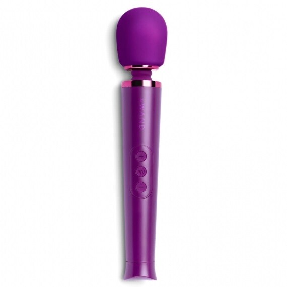 The Le Wand Petite Rechargeable Vibrating Massager Dark Cherry from Forbidden Passion