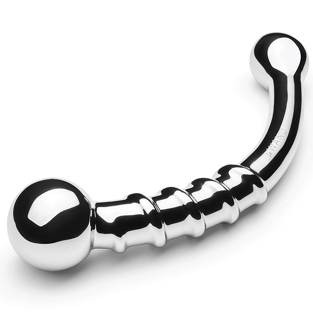 The Le Wand Bow Stainless Steel Dildo from Forbidden Passion