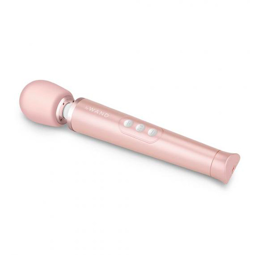 The Le Wand Petite Gold Travel Rechargeable Wand from Forbidden Passion