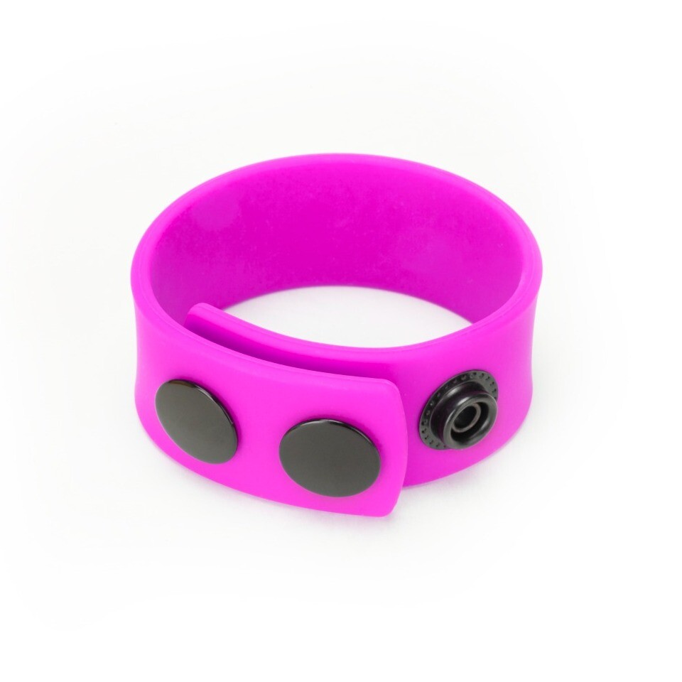 The Me You Us Purple Silicone Cock Strap from Forbidden Passion