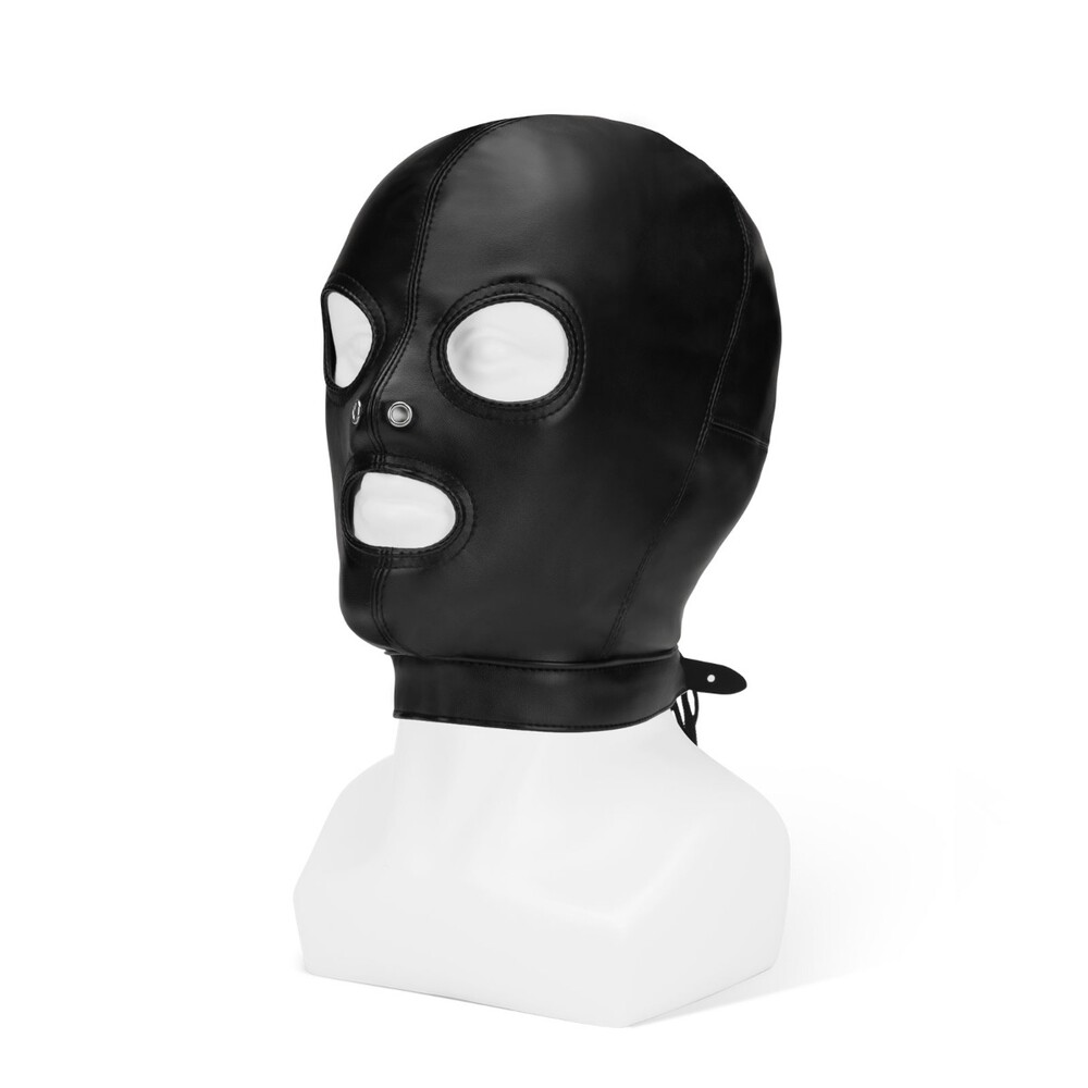 The Me You Us Black Hood With Eyes Nose Mouth from Forbidden Passion