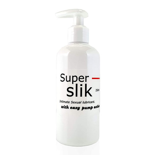 The 250ml Super Slik Lubricant from Forbidden Passion
