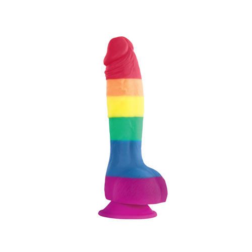 The Colours Pride Edition 6 Inch Realistic Silicone Dildo With Balls from Forbidden Passion