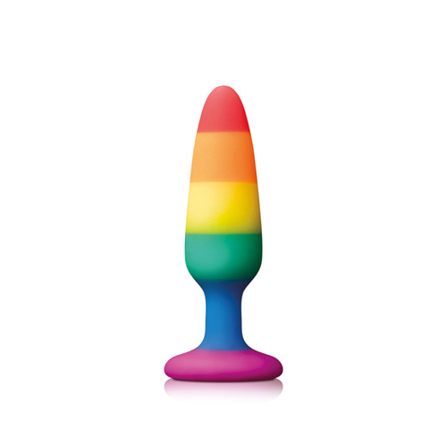 The Pride Pleasure Plug Rainbow Small from Forbidden Passion