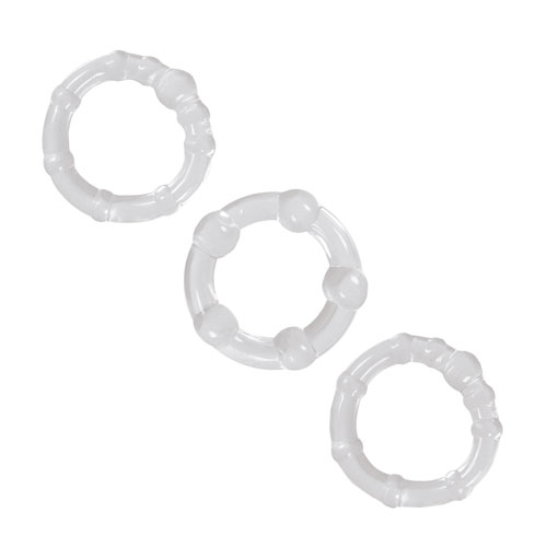 The NS Novelties Renegade Intensity Rings Cock Rings Clear from Forbidden Passion