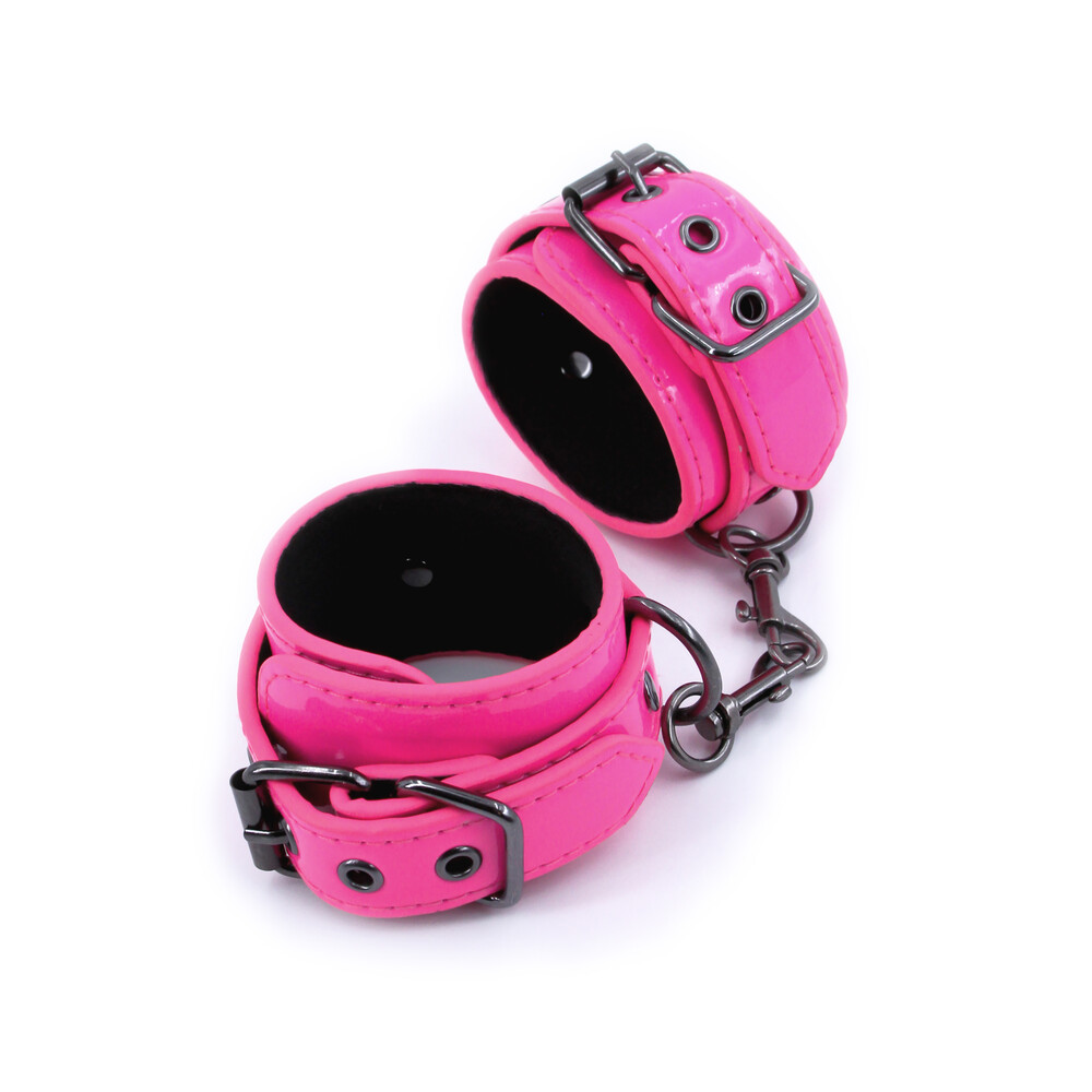 The Electra Wrist Cuffs Pink from Forbidden Passion