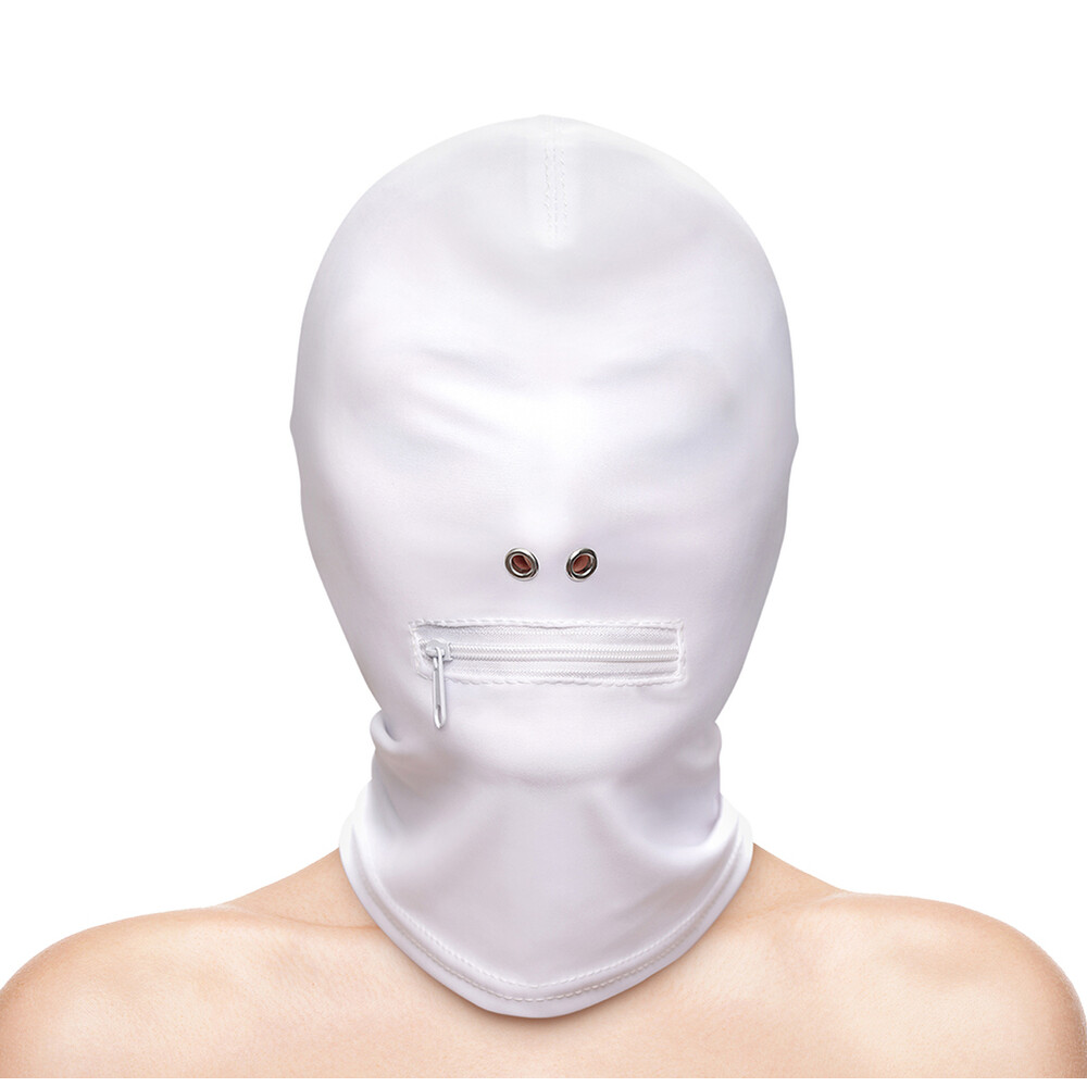 The Fetish and Fashion Zipped Mouth Hood from Forbidden Passion