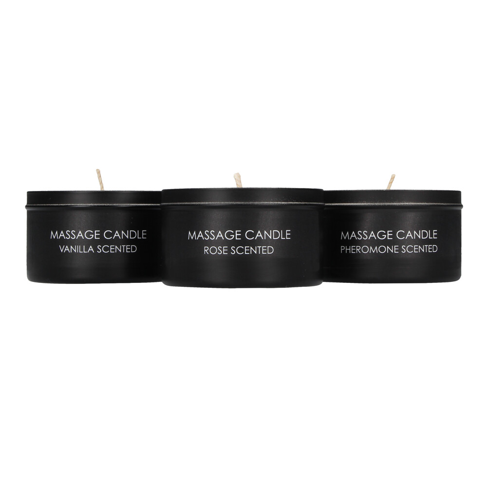 The Ouch Set of 3 Massage Candles from Forbidden Passion