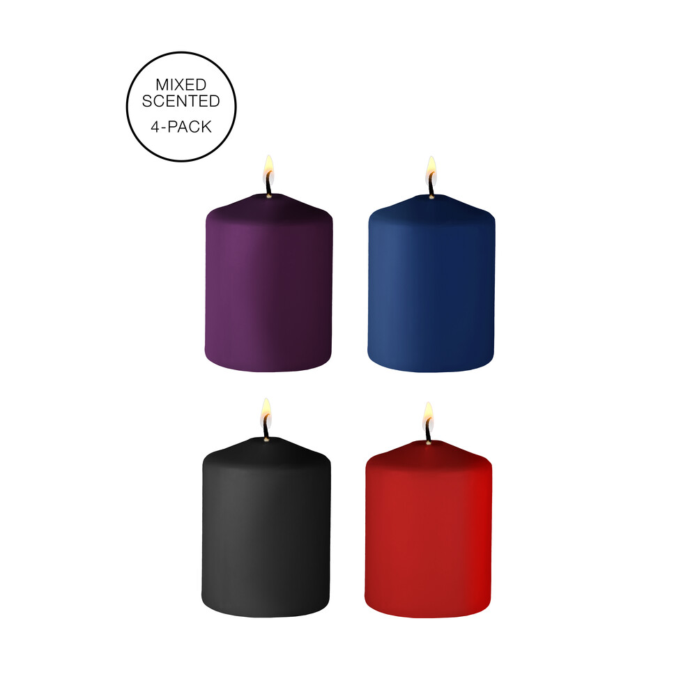 The Ouch 4 Pack Of Mixed Scented Tease Candles from Forbidden Passion
