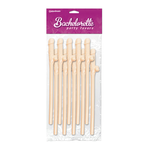 The Bachelorette Party Favors 10 Pecker Straws Flesh from Forbidden Passion