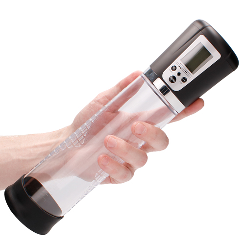 The Premium Rechargeable Automatic LCD Penis Pump from Forbidden Passion