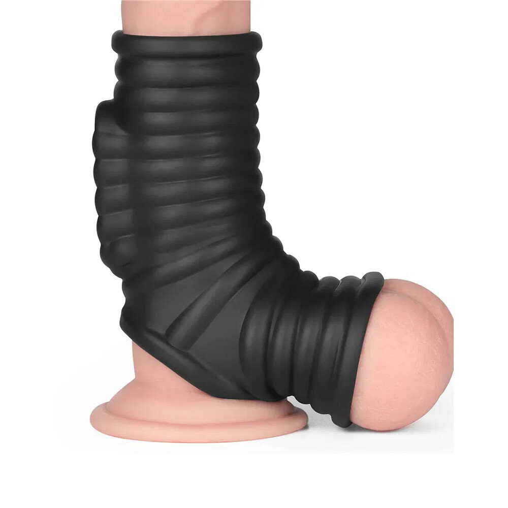 The Lovetoy Wave Vibrating Penis Scrotum Sleeve from Forbidden Passion