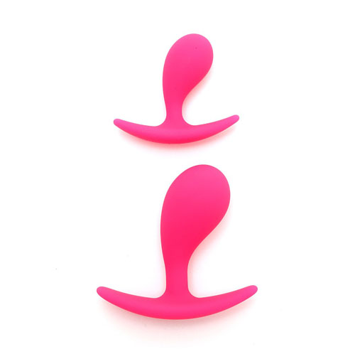 The Copenhagen Pink Duo Anal Plug Set from Forbidden Passion