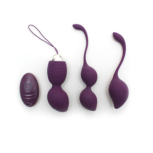 The Rimini Vibrating Kegel Ball Set With Remote Control from Forbidden Passion