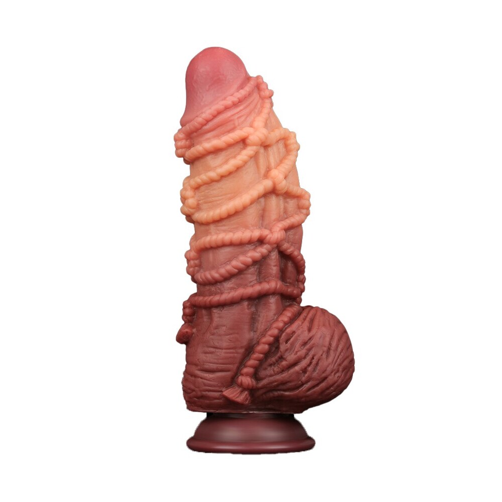 The Lovetoy Extreme Dildo With Rope Pattern from Forbidden Passion