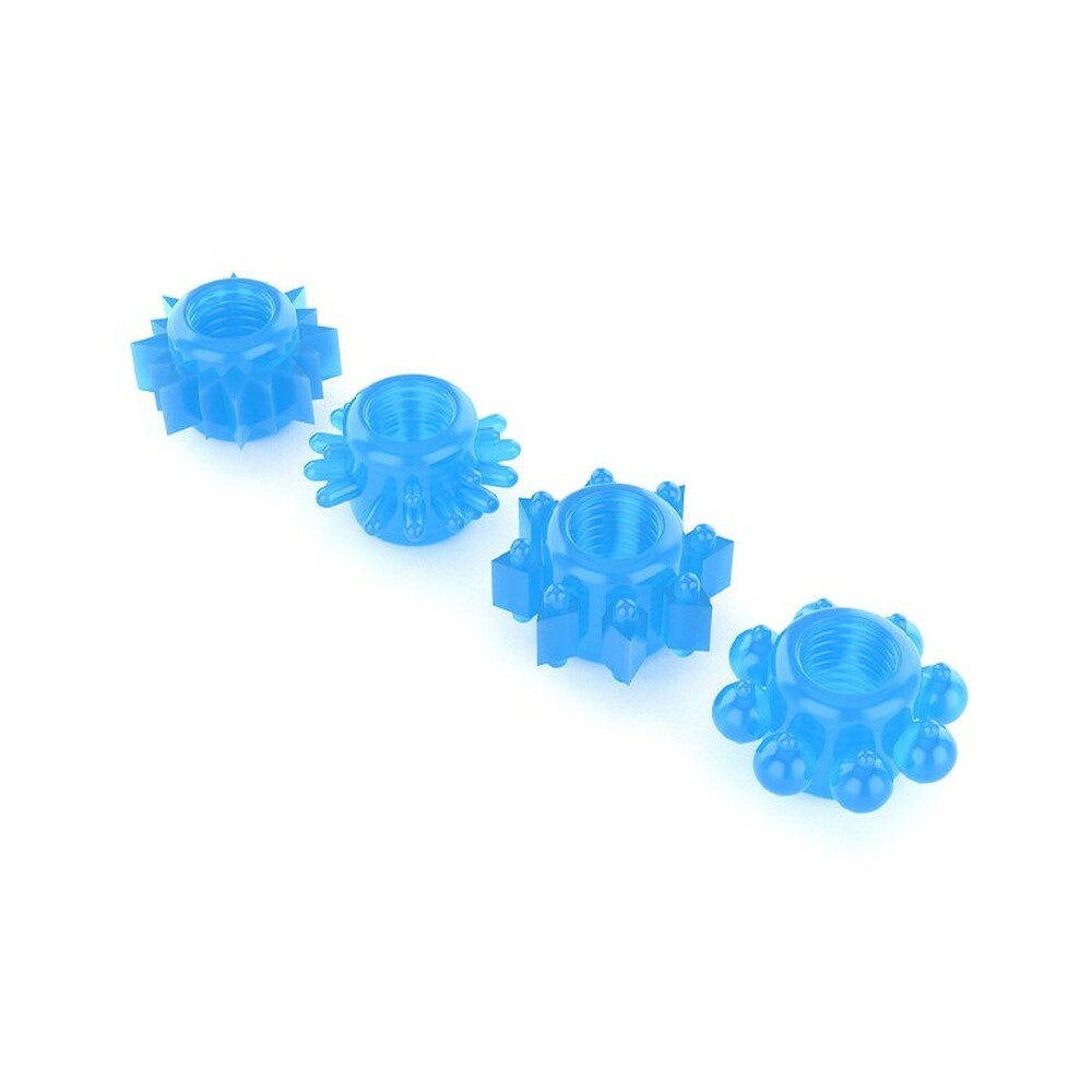 The Lovetoy Glow In The Dark Lumino Play Cock Rings X4 from Forbidden Passion