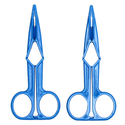 The Blue Scissor Nipple Clamps from Forbidden Passion