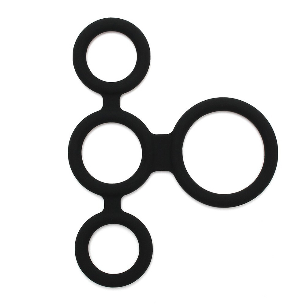 The Rimba Quatro Cock Ring And Ball Splitter from Forbidden Passion