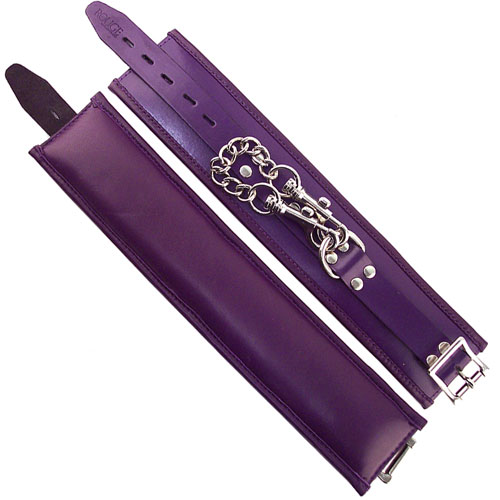 The Rouge Garments Ankle Cuffs Padded Purple from Forbidden Passion