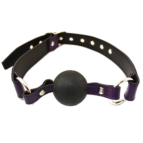 The Rouge Garments Ball Gag Purple from Forbidden Passion