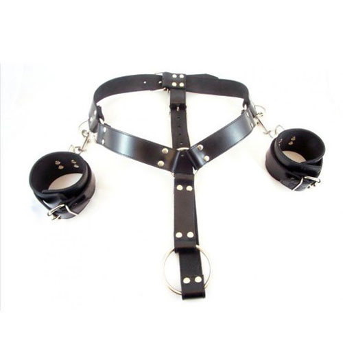 The Rouge Garments Cuff Harness from Forbidden Passion