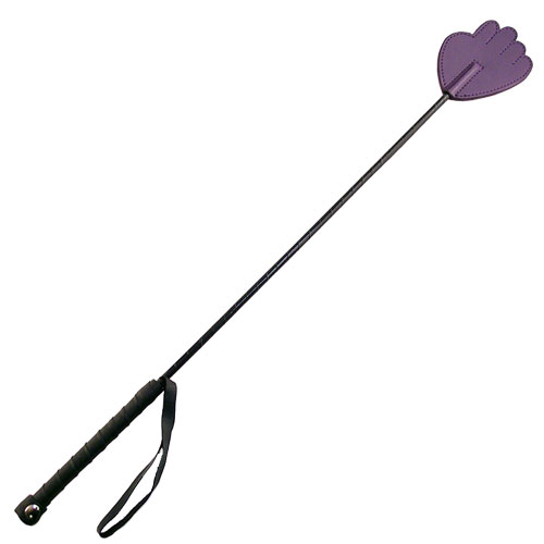The Rouge Garments Hand Riding Crop Purple from Forbidden Passion