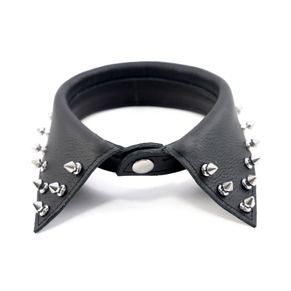 The The Red Leather Shirt Collar With Pointed Studs from Forbidden Passion