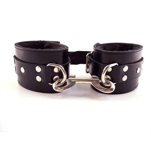 The Rouge Garments Black Fur Wrist Cuffs from Forbidden Passion