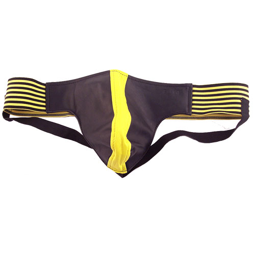 The Rouge Garments Jock Black And Yellow from Forbidden Passion