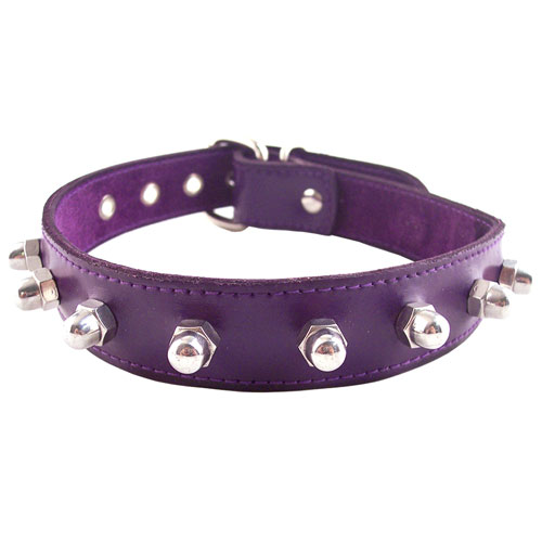The Rouge Garments Purple Nut Collar from Forbidden Passion