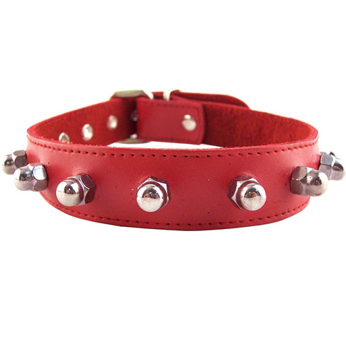 The Rouge Garments Red Nut Collar from Forbidden Passion