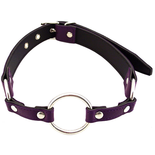 The Rouge Garments O Ring Gag Purple from Forbidden Passion
