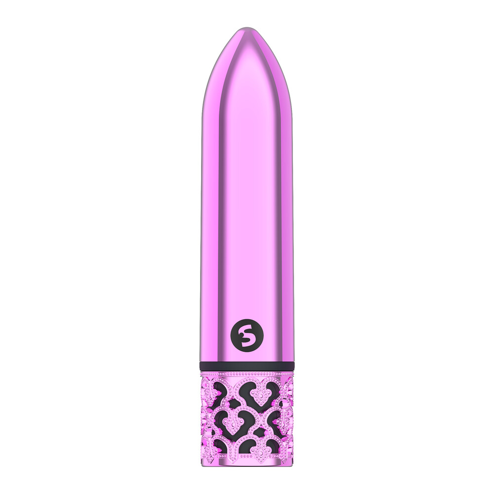 The Royal Gems Glamour Rechargeable Bullet Pink from Forbidden Passion