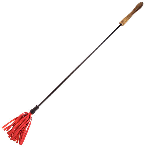 The Rouge Garments Riding Crop With Wooden Handle Red from Forbidden Passion