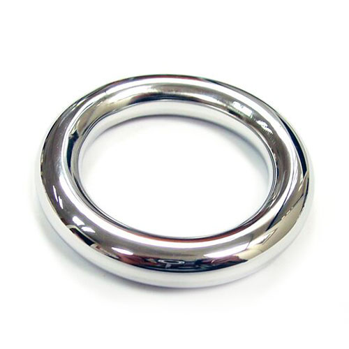 The Rouge Stainless Steel Round Cock Ring 40mm from Forbidden Passion